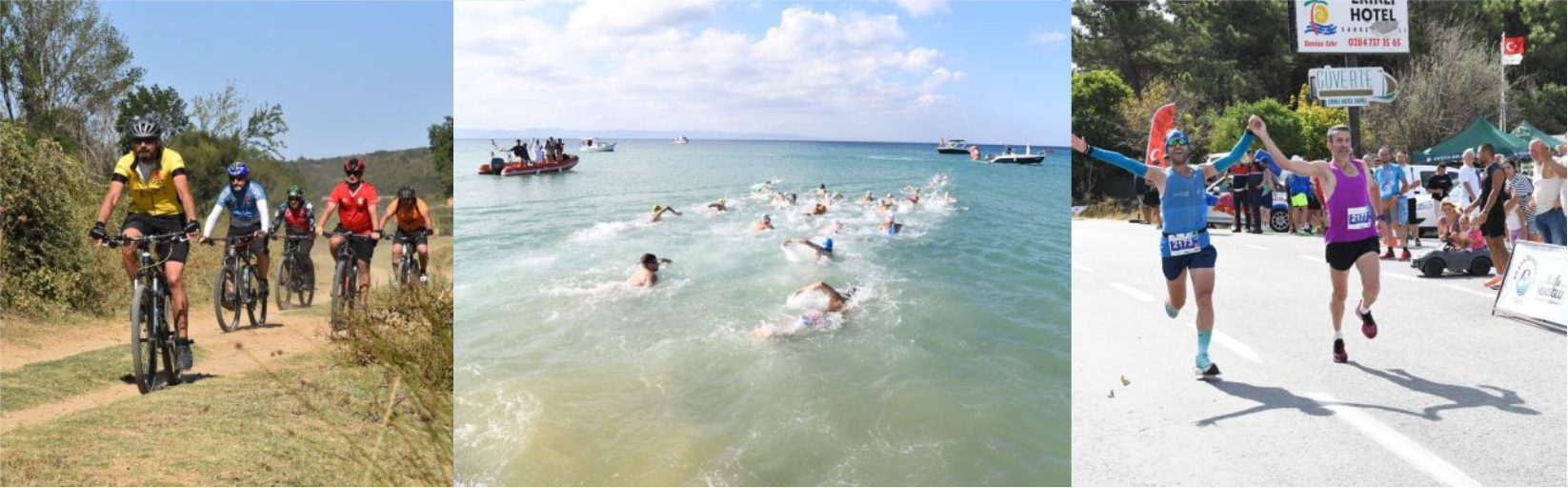Keşan Belediyesi'nin 3 sportif etkinliği, Saros Körfezi'nde gerçekleştirildi