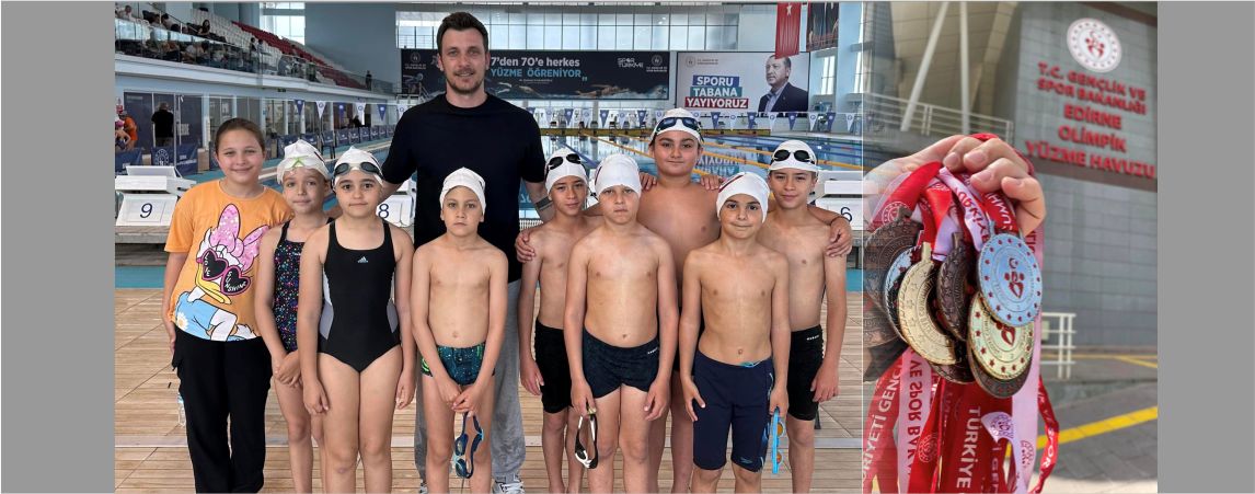 Keşan Gençlik Merkezi yüzücüleri, İl Finallerinden madalyalarla döndü