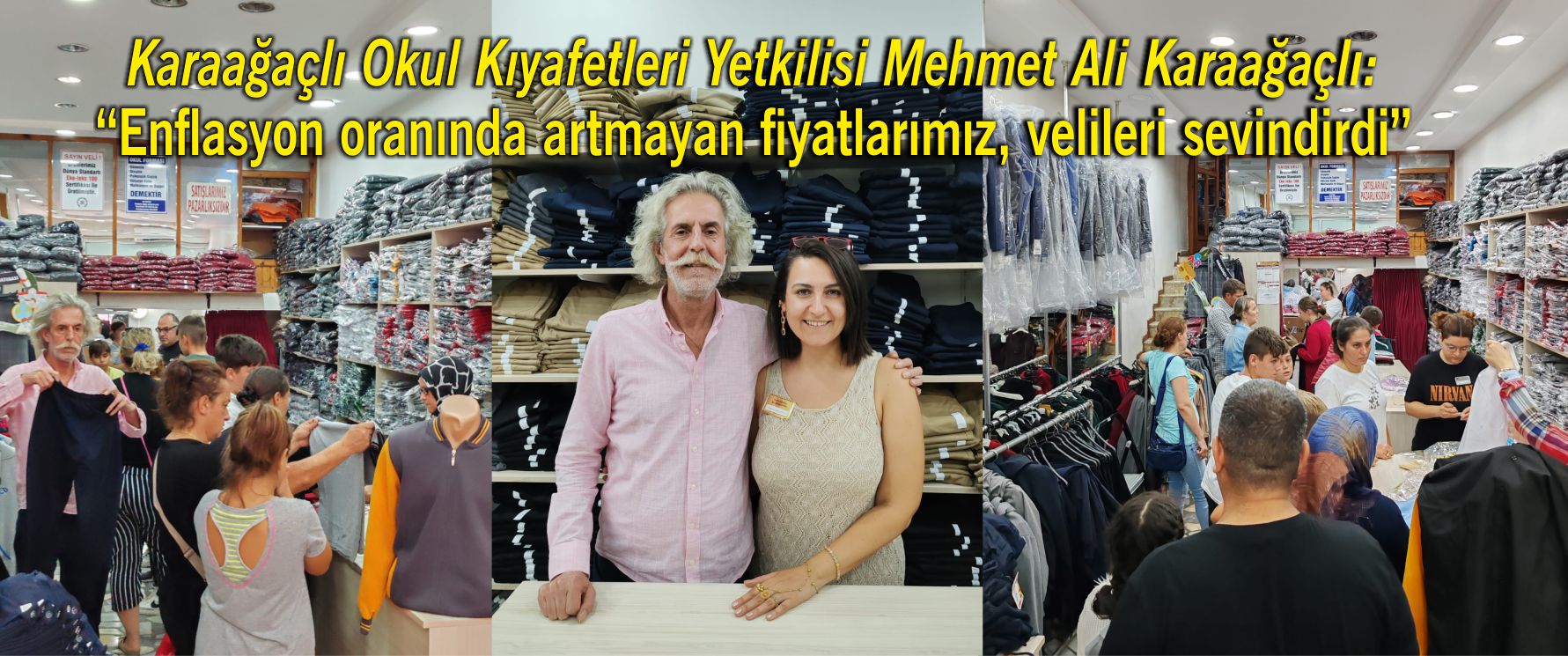Mehmet Ali Karaağaçlı: 'Enflasyon oranında artmayan fiyatlarımız, velileri sevindirdi'