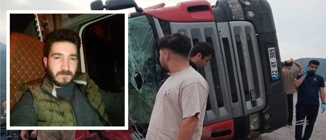 Kazada hayatını kaybeden kamyon sürücüsü Fatih Yılmaz, toprağa verildi