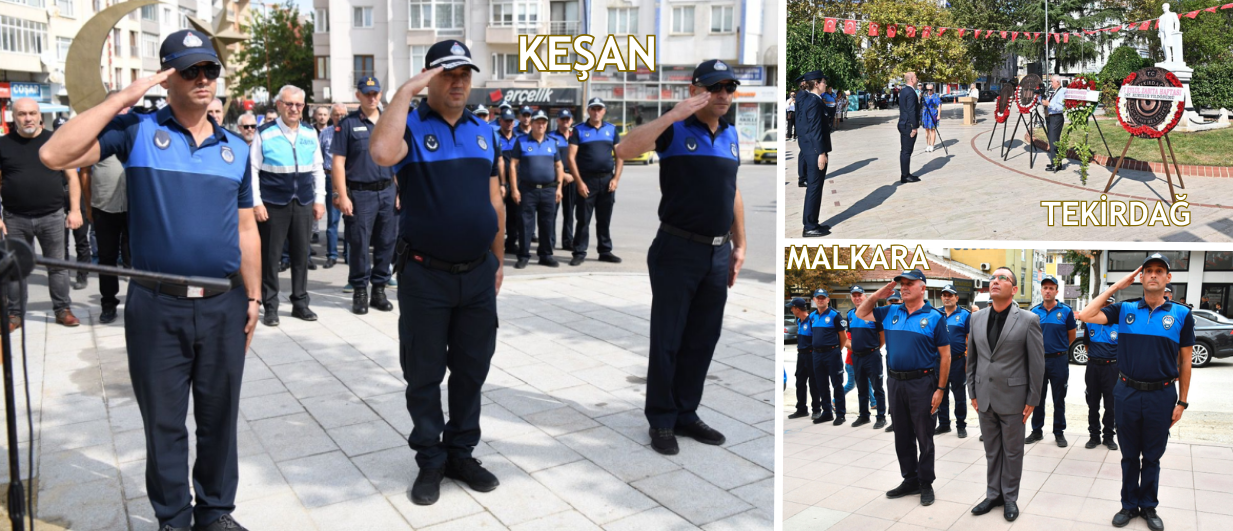 Keşan, Malkara ve Tekirdağ'da Zabıta Haftası kutlandı