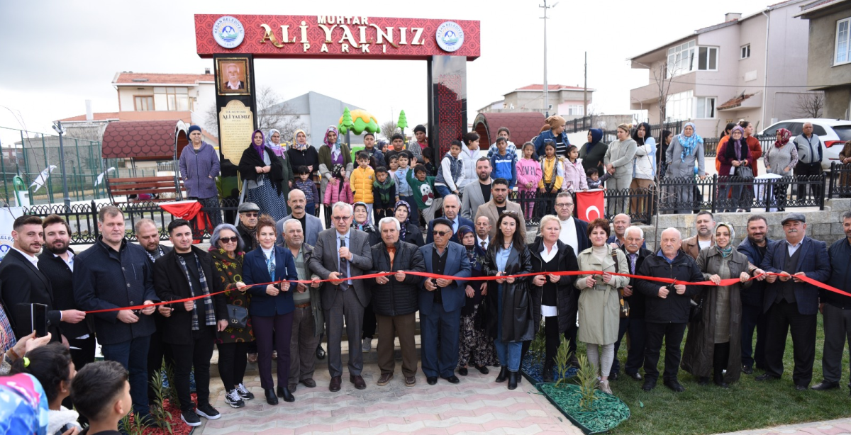 Keşan’da Muhtar Ali Yalnız Parkı açıldı