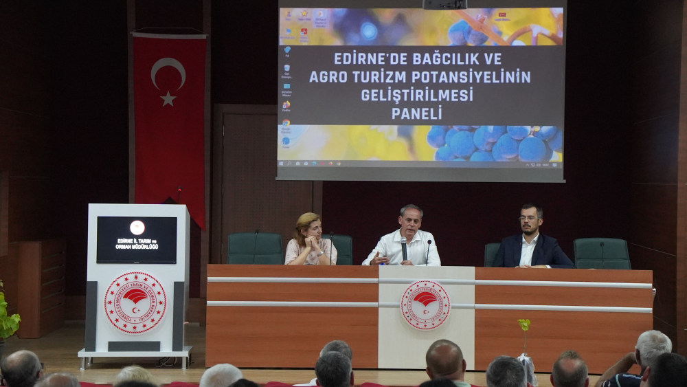 Edirne'de Bağcılık ve Agro Turizm Paneli yapıldı
