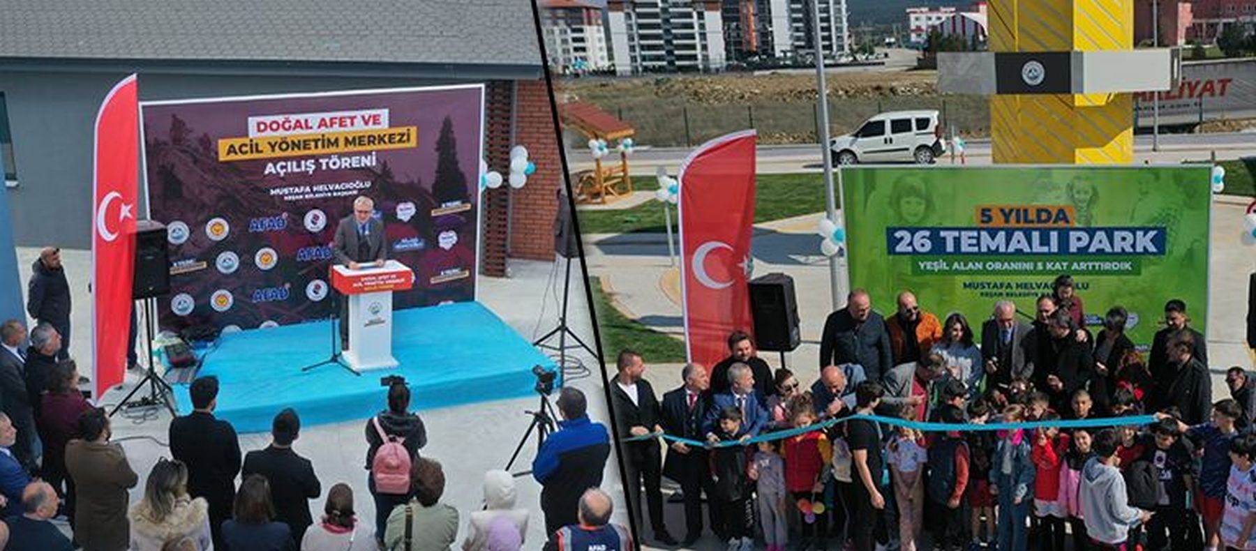 Afet Yönetim Merkezi ile Trafik Eğitim Parkı açıldı