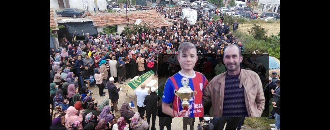 Genç yaşta kalp krizi geçirerek yaşamını yitiren baba-oğul, beldeyi yasa boğdu