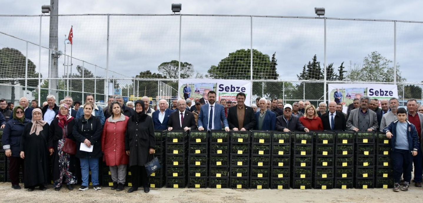 Şarköy’de üreticiye 129 bin adet domates fidesi dağıtıldı