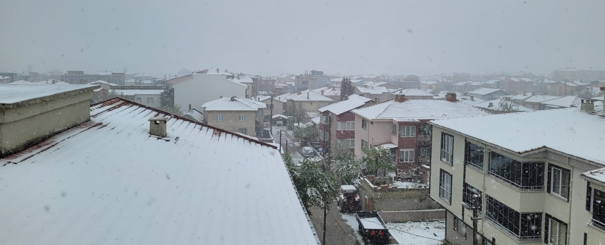 Keşan’a Nisan “kar”ı