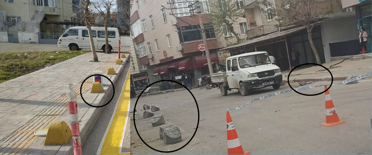 Keşan’da, kaldırımlardaki beton yükseltiler sökülmeye başlandı