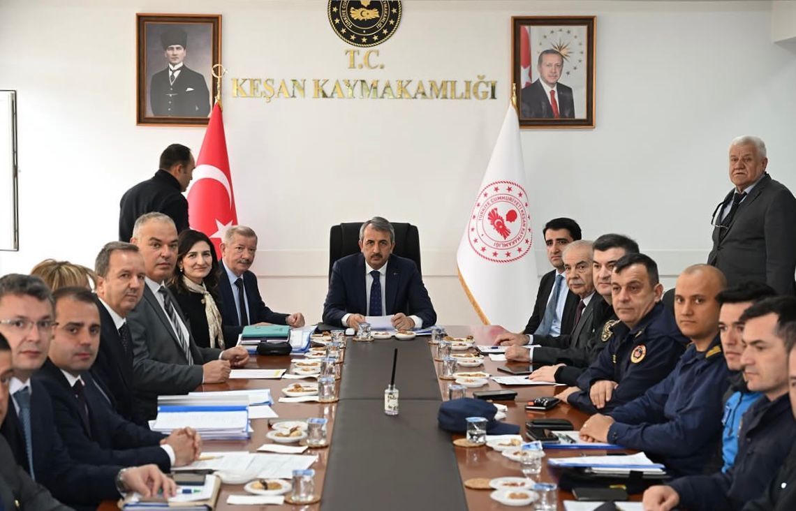 Keşan ve Enez sahillerinin düzenlenmesiyle ilgili toplantı yapıldı