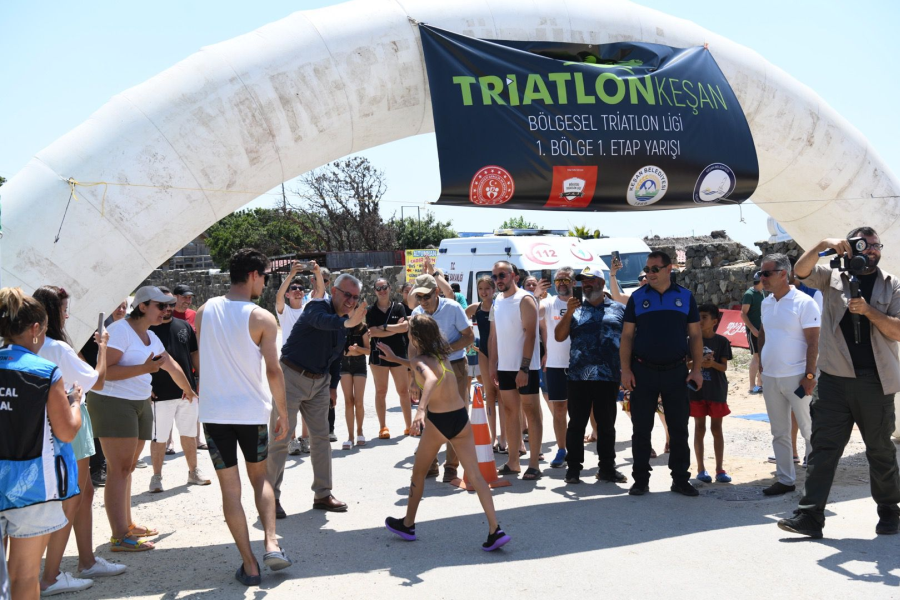 Bölgesel Triatlon Ligi Keşan Etabı, Yayla sahilinde yapıldı