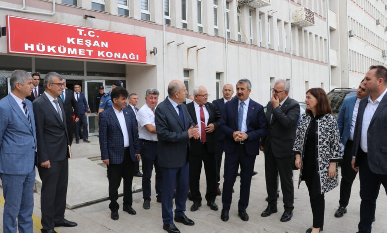 Edirne Valisi Yunus Sezer, Keşan’da ziyaret ve incelemelerde bulundu